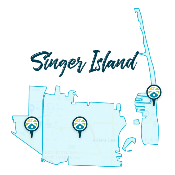 Singer Island Map Singer Island Map